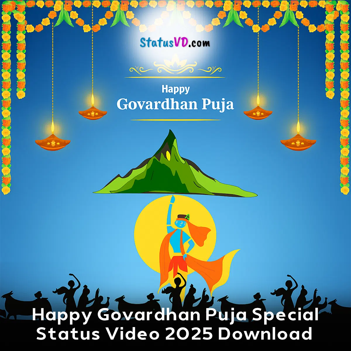 Happy Govardhan Puja Special Status Video 2025 Download